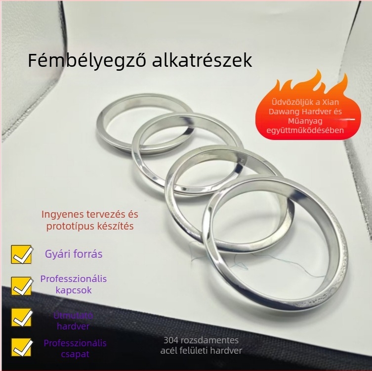 Rozsdamentes acélból készült hardver alkatrészek audio berendezésekhez és bútorokhoz