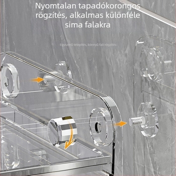 Fali vákuumos tapadó toaletpapír- és zsebkendő-tartó