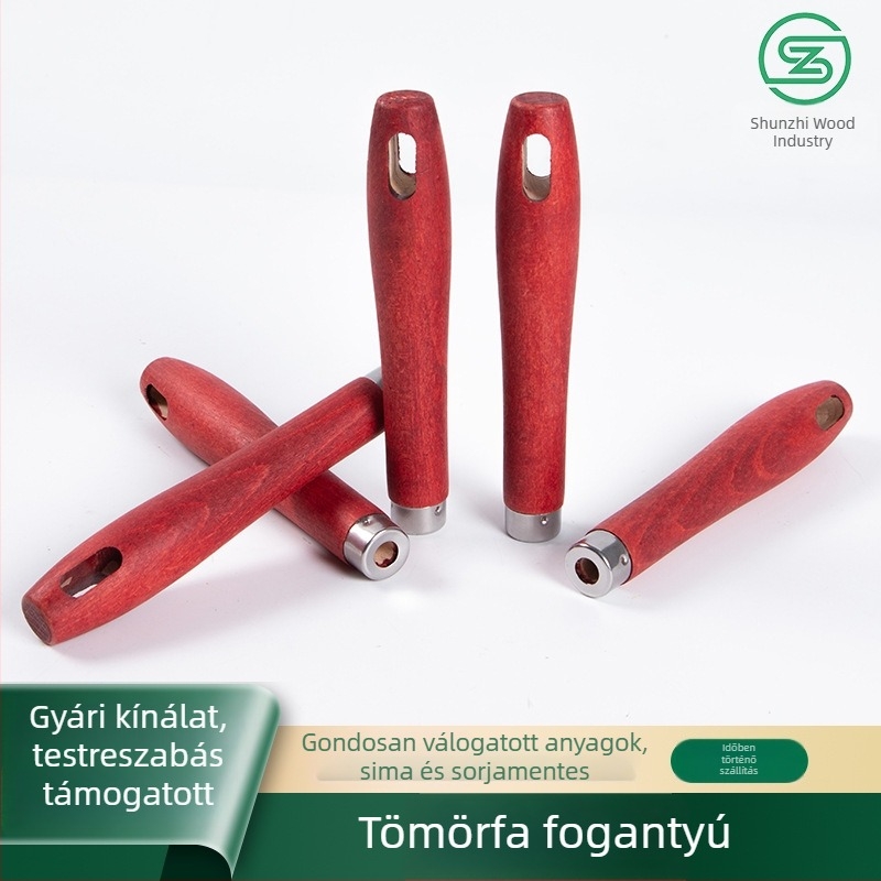 Tömörfa fogantyú konyhai eszközökhöz és bútorokhoz, masszív fa, égésvédő
