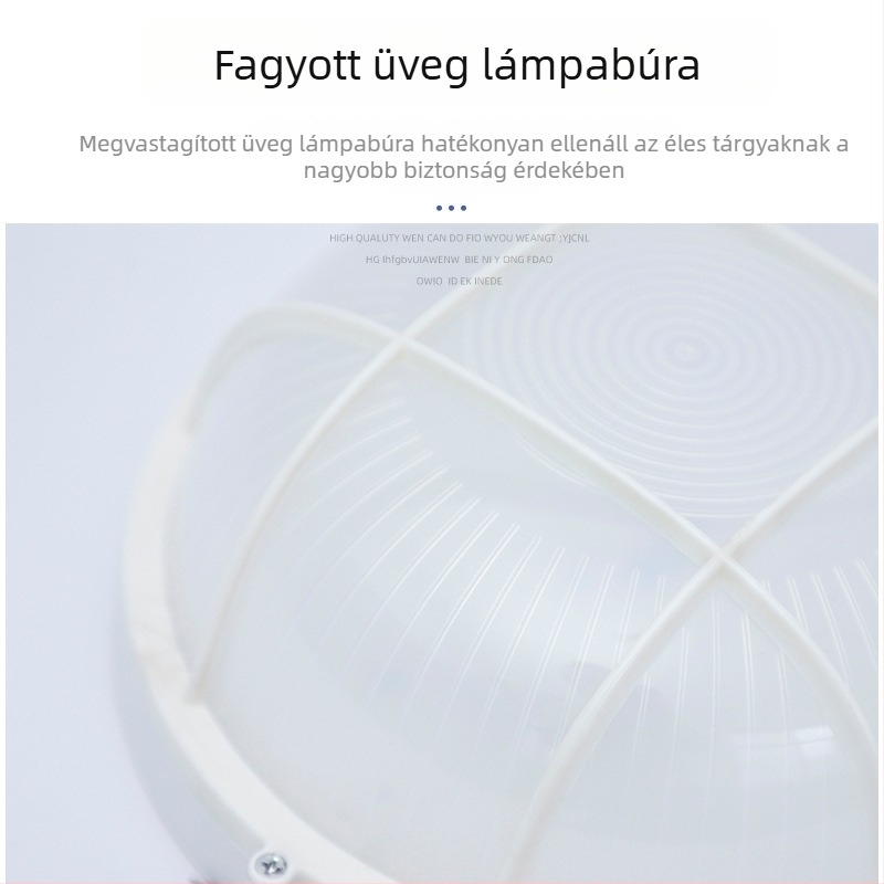 LED nedvességálló falikar elektromos kútokhoz és vízcsatornákhoz, akkumulátoros vészvilágítással