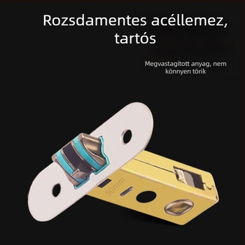 Mágneses zártest faajtókhoz, egynyelvű zárnyelvvel, univerzális fürdőszoba, konyha és szobák ajtóihoz