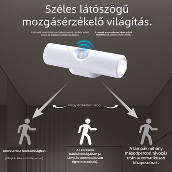 LED éjszakai fény mozgásérzékelővel, falra szerelhető, hálószoba – mágneses macskaszem formájú lámpatest