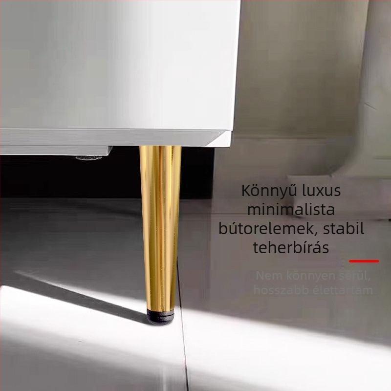 Kis vasból készült kúpos lábak bútorokhoz (hideg-hengerelt acél)