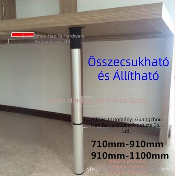 Összecsukható teleszkópos asztallábak, állítható magasság