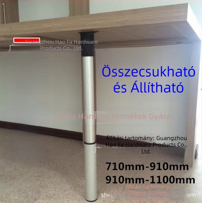 Összecsukható teleszkópos asztallábak, állítható magasság