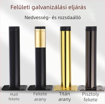 Állítható bútorlábak készlet: kanapé középső láb, egyenes dohány-/teásasztal láb, vastagított TV-szekrény láb, szekrény láb, fém tartó