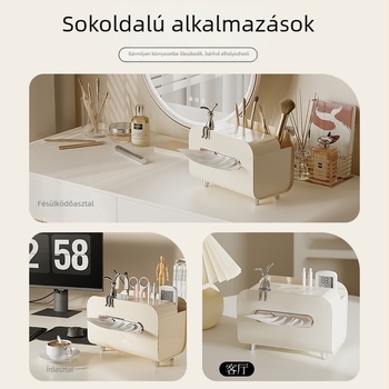 Tejes krém színű papírzsebkendő tartó asztalra, modern krém dizájn a nappaliba, multifunkciós távirányítós papírzsebkendő doboz