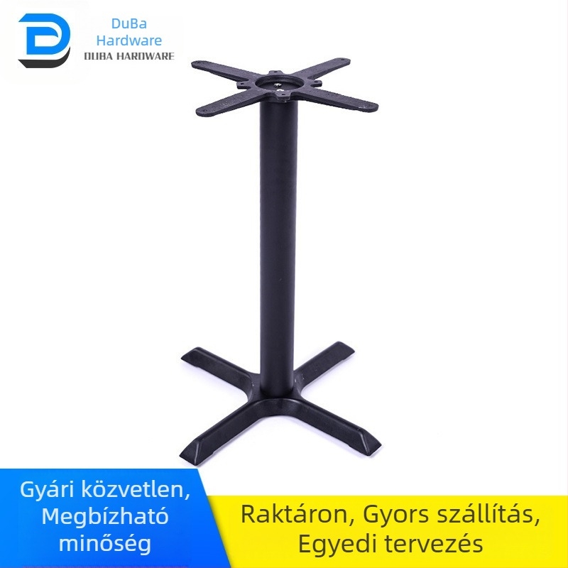 Keresztezett formájú fémlábak étkezőasztalhoz