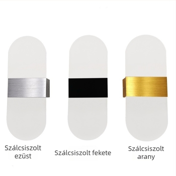 LED falikar akrilból és alumíniumból, kreatív minimalist dizájn, hálószoba melletti, nappali, étterem, hotel és dolgozószoba vagy folyosó.