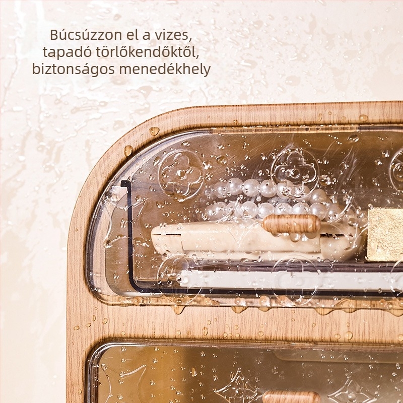Fali WC-papírdoboz és papírtartó