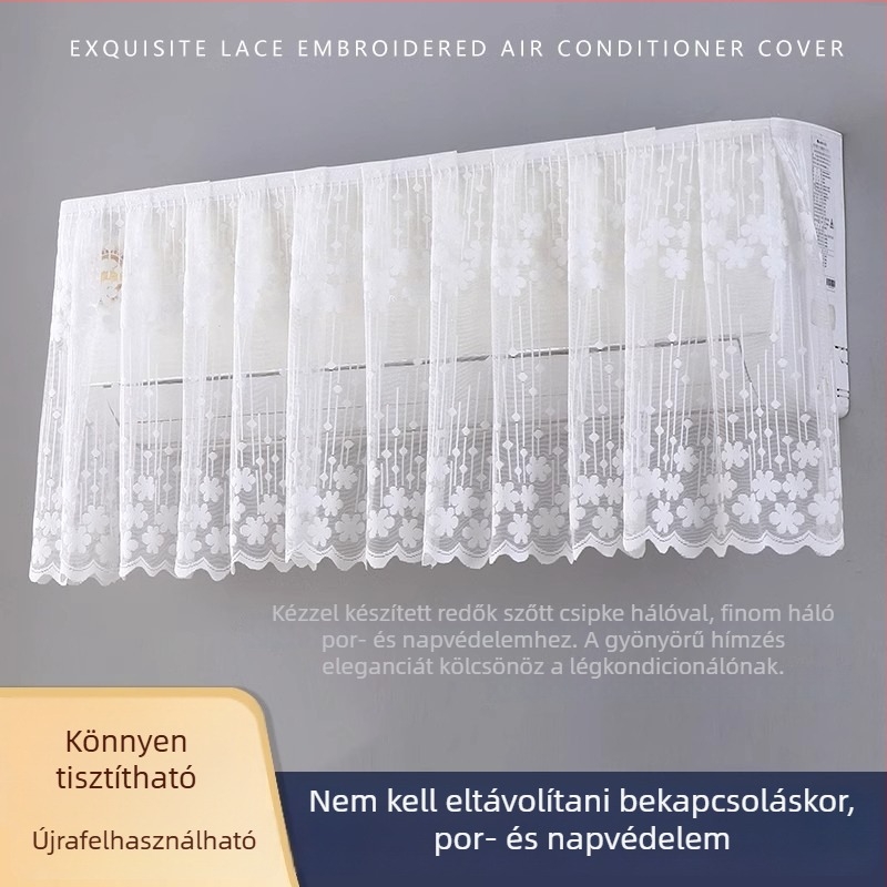 Porvédő fedél légkondicionálóhoz, szélvédő hatású, univerzális méret, öntapadós
