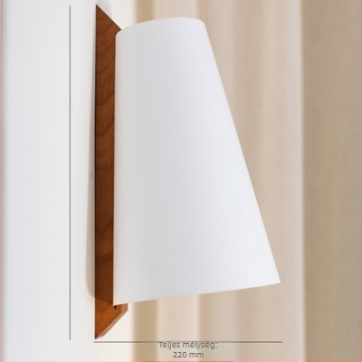 Skandináv stílusú, modern minimalist falilámpa fehér ló motívummal – hangulatos világítás a nappaliba és a hálószobába