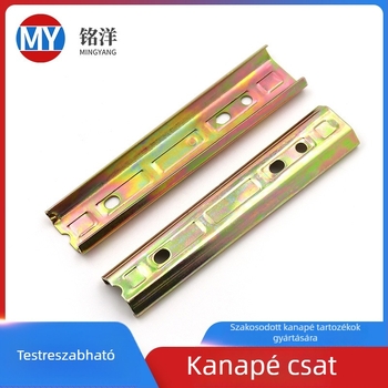 Kanapézár 18 ponttal, egyenes csat, vas hardver, modell MY-04, fehér cink bevonat