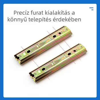 Kanapézár 18 ponttal, egyenes csat, vas hardver, modell MY-04, fehér cink bevonat