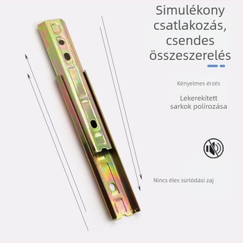 Kanapézár 18 ponttal, egyenes csat, vas hardver, modell MY-04, fehér cink bevonat