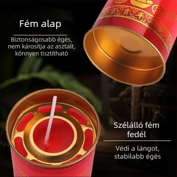 Tanulmányi siker gyertya – vajlámpa, füstmentes, 7 napos és 3 napos változat, istenségek és Buddhának szentelve