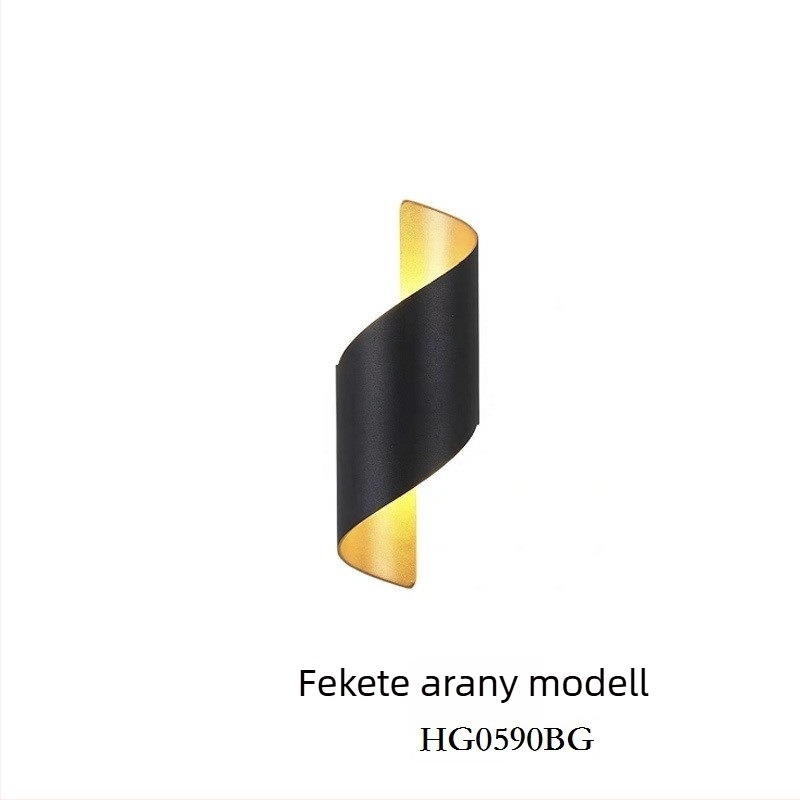 LED spirál falikar, modern külső falikar textúrájú gombos mintával, alkalmas folyosóra, udvarra, nappalira vagy hálószobára