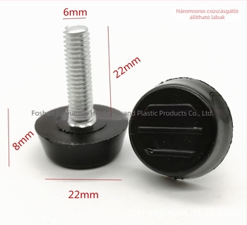 22 mm átmérőjű állítható bútorlábak asztalokhoz és székekhez