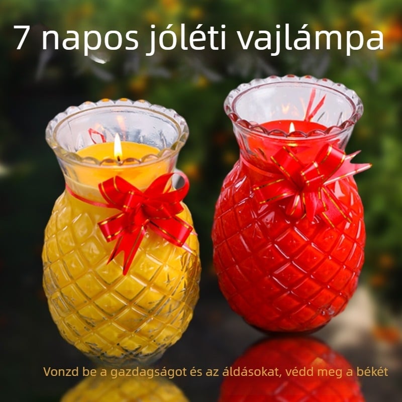 Hétnapos ghee gyertya a Buddhának, füstmentes, hosszú égésű