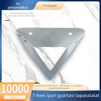 Háromszög alakú sarkvédők fából készült dobozokhoz, galvanizált fém sarokcsapok, hardver kiegészítők