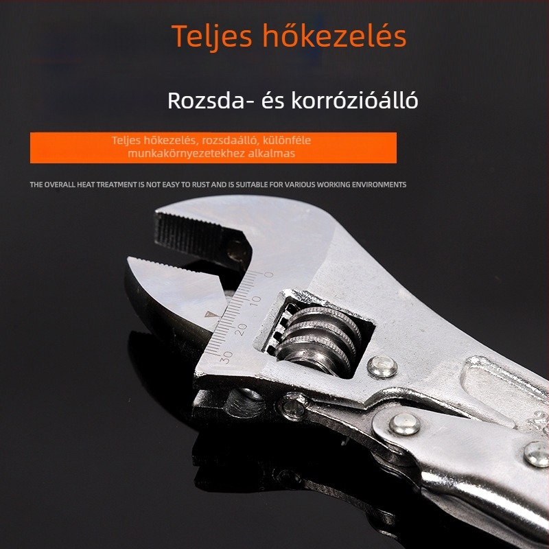 10 hüvelykes állítható kulcs skálával, nagy nyílású, többfunkciós az autójavításhoz és a fürdőszobához, ipari minőség