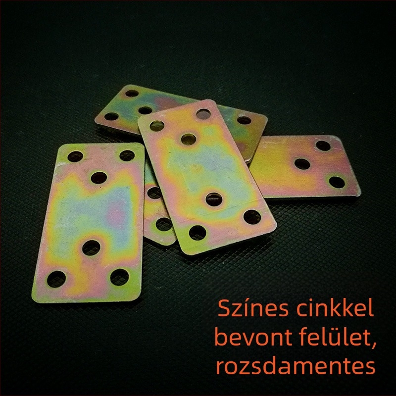 30×60 mm sík sarkantyú bútorokhoz, rögzített fémlap csatlakozó és derékszögű tartó
