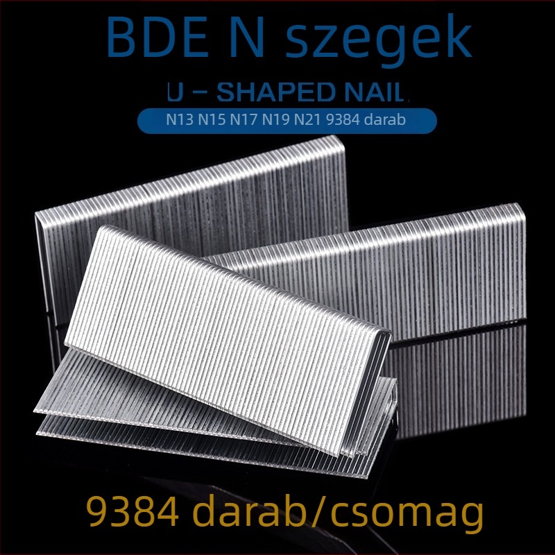Baide N szög – U-formájú szögek ajtókhoz és kanapékhoz, méretek N13/N15/N17/N19/N21, N851 nagyméretű, 9384 db