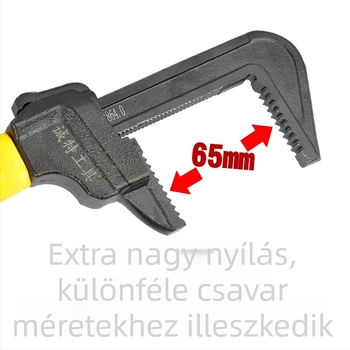 Chengte F-type állítható kulcs nagy nyílással vízvezetékekhez, magas széntartalmú acélból, vízpumpa fogó és PVC szerelvények