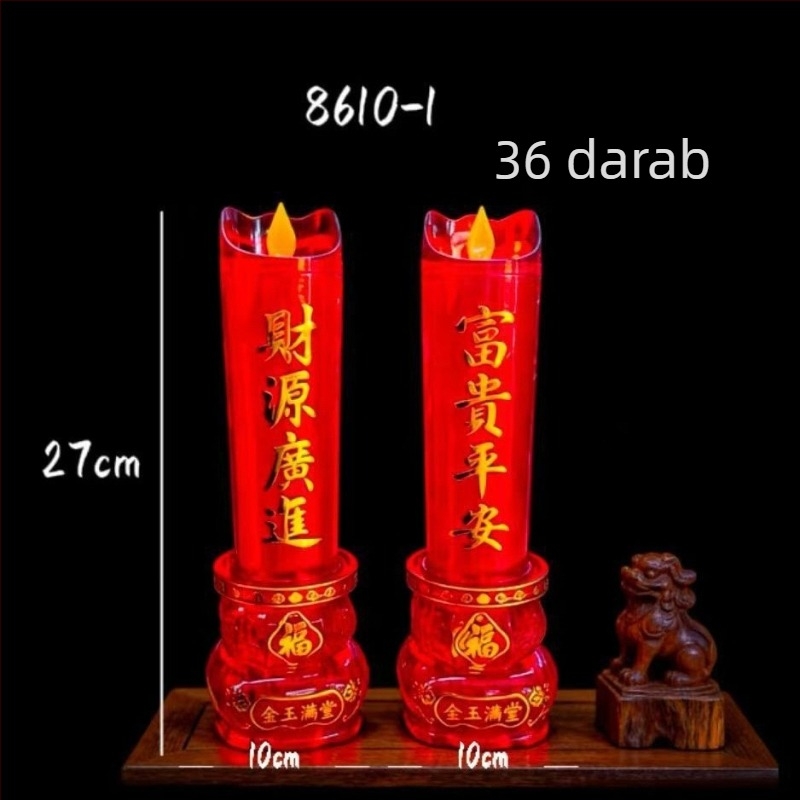 27×32 cm-es LED elektronikus gyertya, lengő fényű kivitelben, akkumulátoros vagy hálózati üzemmódban, hosszú élettartamú fény vallási ceremóniákhoz