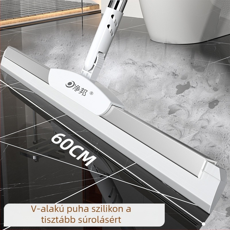 Kinyitható szilikon spatula-seprű a fürdőszobához