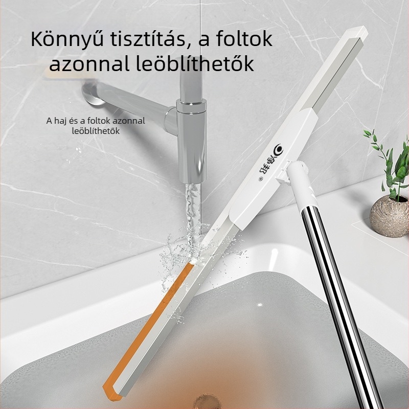 Kinyitható szilikon spatula-seprű a fürdőszobához