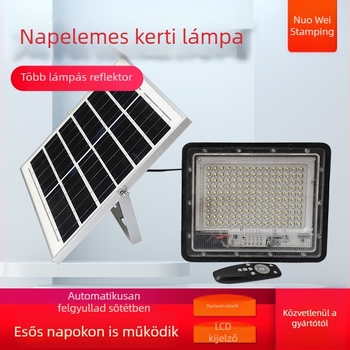 Napelemes kerti lámpa kültérre – vízálló LED fali lámpa fényvezérléssel