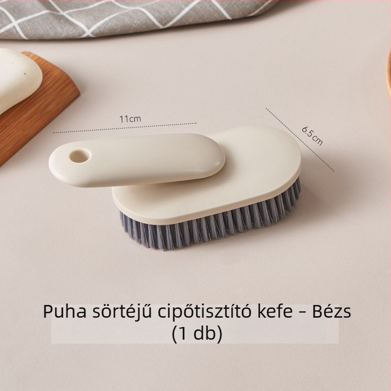 Többcélú tisztító kefe cipők és ruhák számára, sűrű és puha sörtével, nem karcolja a textíliákat és a lábbeliket
