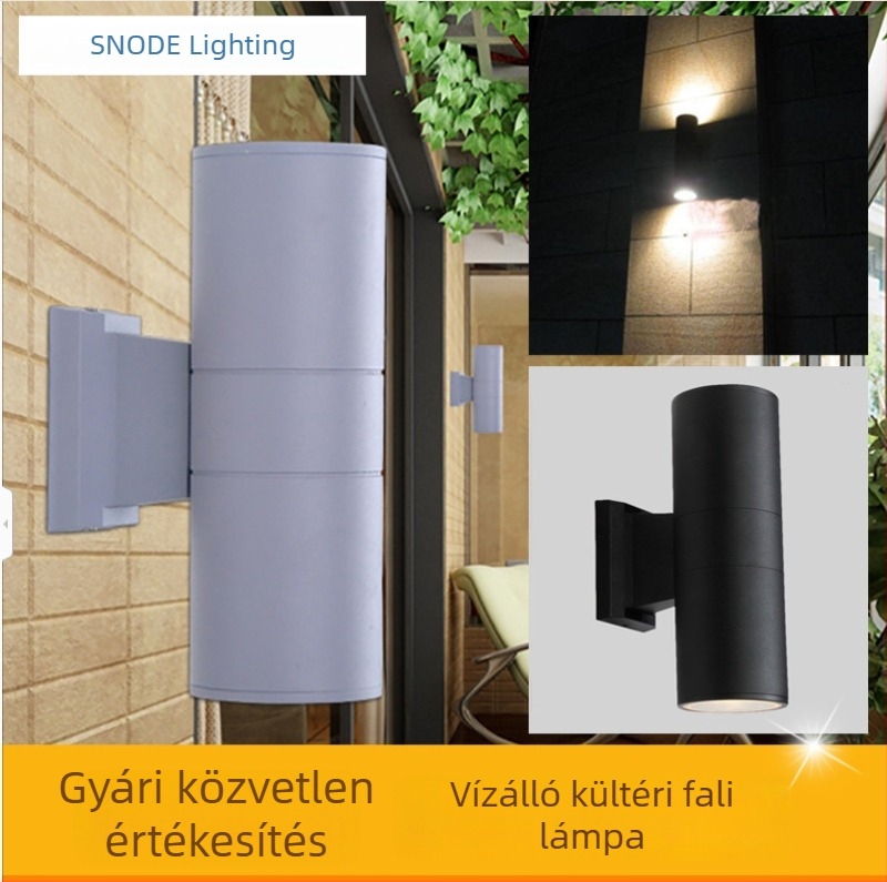 LED kültéri fali lámpa – kettős vagy egyfejű, külső falhoz, udvarhoz és oszlopokhoz (3W, 12W, 36W, 48W)