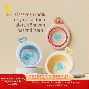 Összecsukható bébi arcmosó tál, műanyag