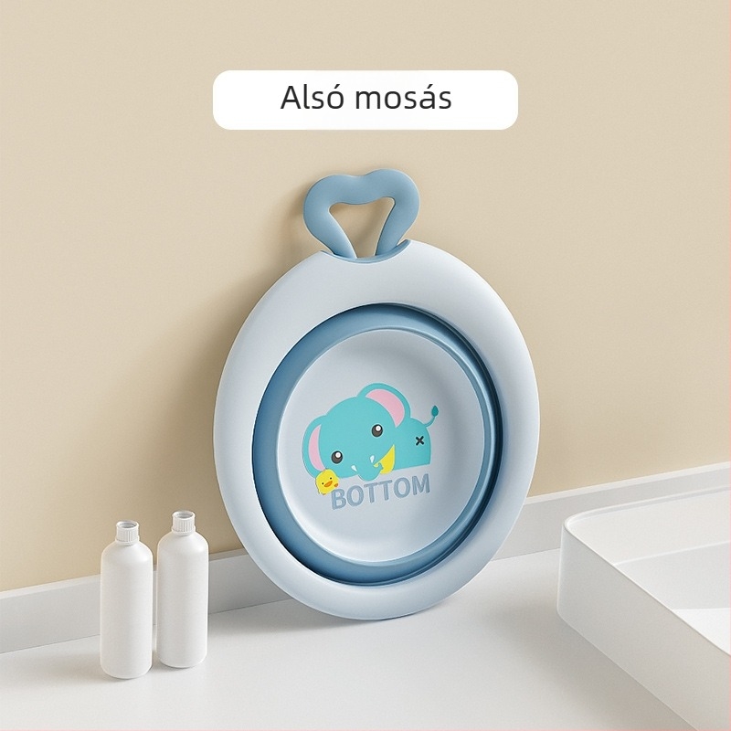 Összecsukható bébi arcmosó tál, műanyag