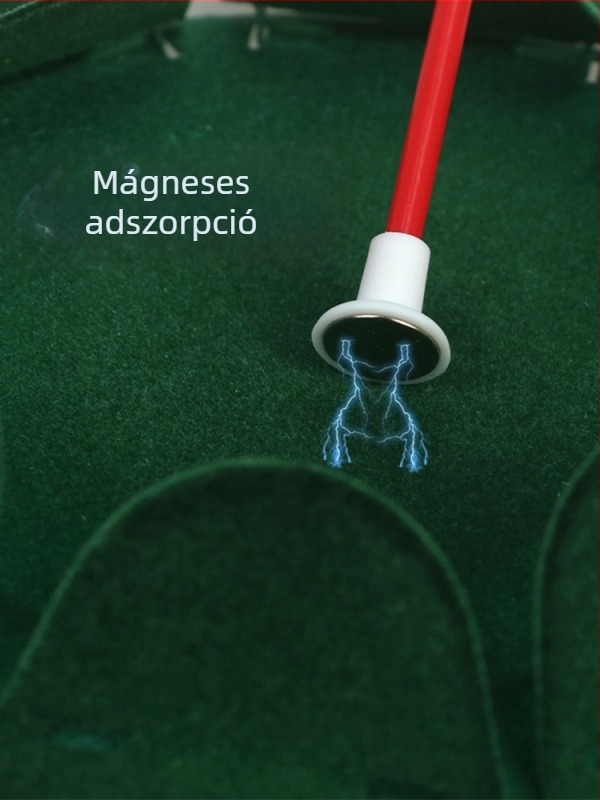 Golf green putting tálca flockált fémfelülettel és zászló-mágnessel — többirányú putt segédeszköz