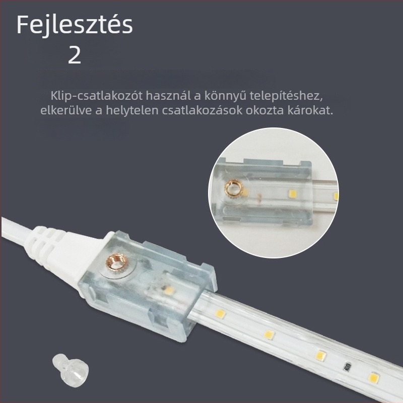 Shenzhou Guangke LED-szalag 220 V, vezeték nélküli, TV-háttérhez, falra és mennyezetre, 2835 nagy fényerő
