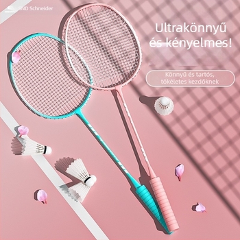 Két badmintonütő habfogantyúval, masszív, rugalmas, felnőtteknek