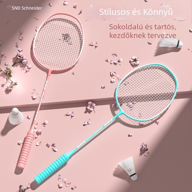 Két badmintonütő habfogantyúval, masszív, rugalmas, felnőtteknek