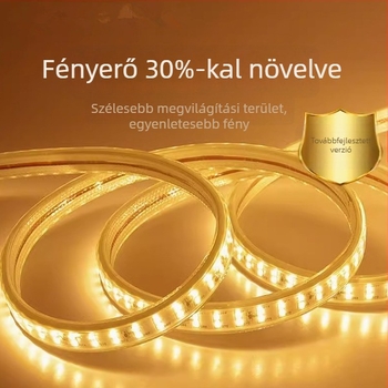 Kültéri, vízálló LED-szalag, 220V, öntapadó mennyezeti dekorációs vonal, nappaliba