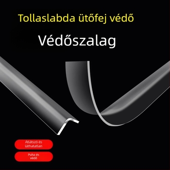 Áttetsző, megerősített keretvédő matrica tollaslabda ütőhöz – láthatatlan élvédő, karcolás elleni, festékleválás elleni, nyom nélkül