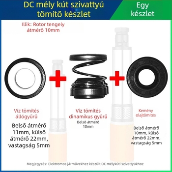 DC merülőszivattyú tömítőkészlet kerámiatömítésekkel elektromos jármű motorjaihoz, 12V/48V/60V