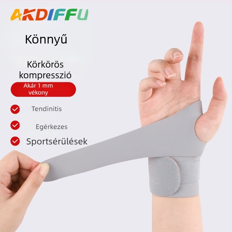Vékony Lycra csuklóvédő sporthoz, tollaslabdához és edzéshez súlyzókkal, kétirányban állítható