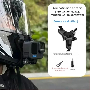 GoPro / DJI Action univerzális rögzítő pántok: mellkasi, fej- és karpánt, sisak- és hátizsák-clip és kamera tartó