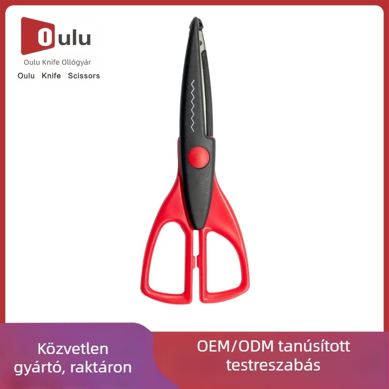 6 hüvelykes gyerekeknek szánt csipkés olló, színes irodai kellékek, kézzel készített papírvágó olló, otthoni DIY