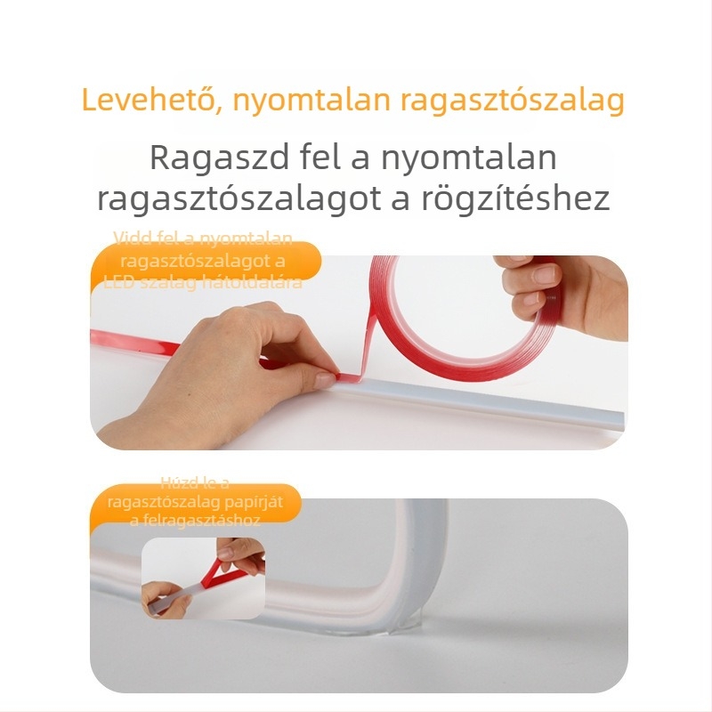 LED-szalag kapcsolóval, 220V, 5 m, éjjeliszekrényhez, nappalihoz, TV-szekrényhez, kültéri reklám
