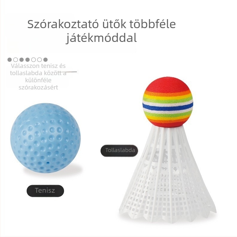 Oktató gyerekteniszütő játék szabadtéri használatra, szülő-gyermek interaktív