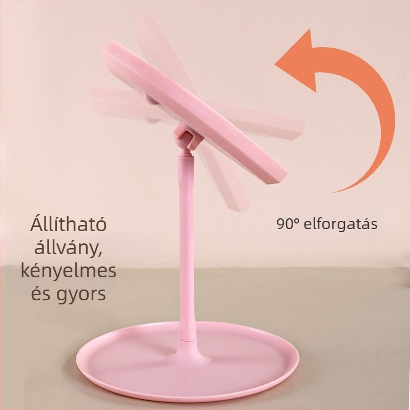 LED-es sminktükör világítással, asztali sminktükör