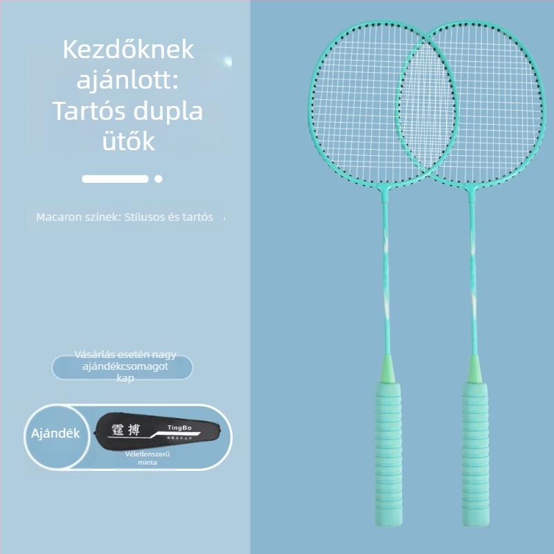 Koska K2236 badmintonütő, ultra könnyű ötvözet, egy darabos kivitel, felnőttek és diákok számára, nagy rugalmasság és tartósság